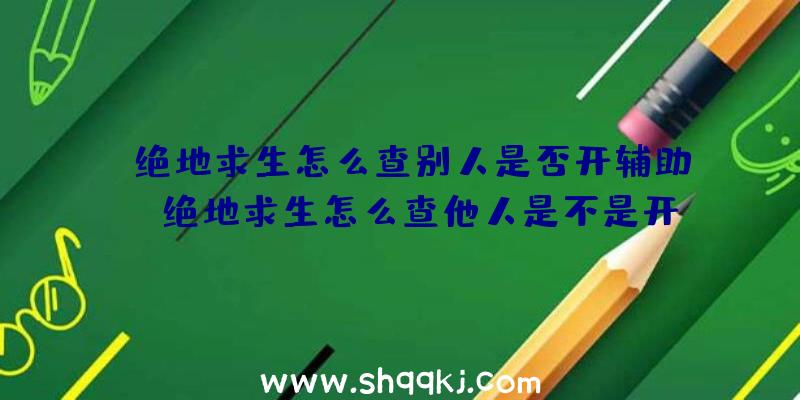 绝地求生怎么查别人是否开辅助？（绝地求生怎么查他人是不是开协助？）